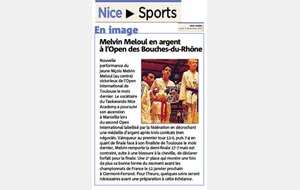 LES HONNEURS DE NICE MATIN POUR MELVIN